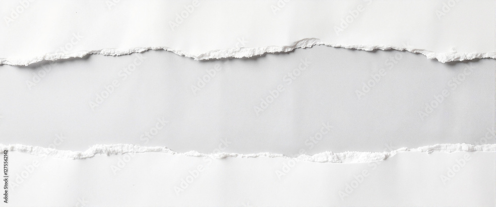 Layered torn paper edges in dynamic arrangement, artistic expression Layered torn paper edges in dynamic arrangement, artistic expression