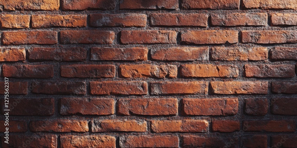 Textured red brick wall with shades and highlights, featuring uneven surfaces and mortar gaps, creating a rustic and warm appearance. Textured red brick wall with shades and highlights, featuring uneven surfaces and mortar gaps, creating a rustic and warm appearance.