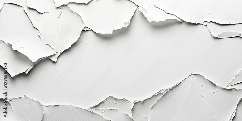 Textured white background with peeled paper layers revealing depth and dimension, featuring irregular edges and subtle shadows for artistic effect. Textured white background with peeled paper layers revealing depth and dimension, featuring irregular edges and subtle shadows for artistic effect.