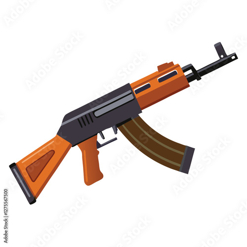 akm 47 vector image 