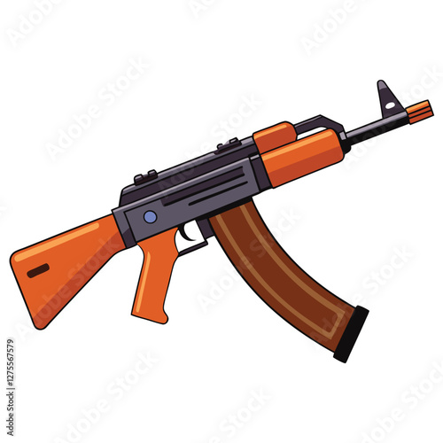 akm 47 vector image 