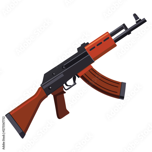 akm 47 vector image 