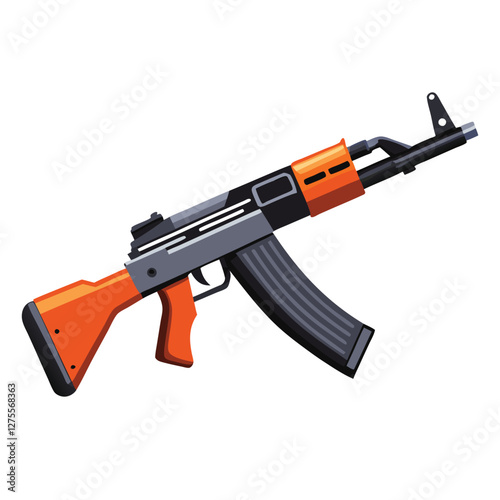 akm 47 vector image 