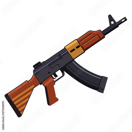 akm 47 vector image 