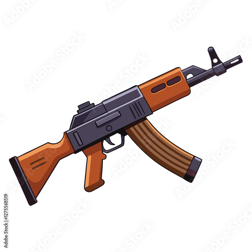 akm 47 vector image 