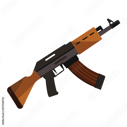 akm 47 vector image 