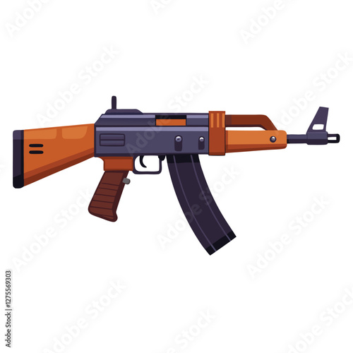 akm 47 vector image 