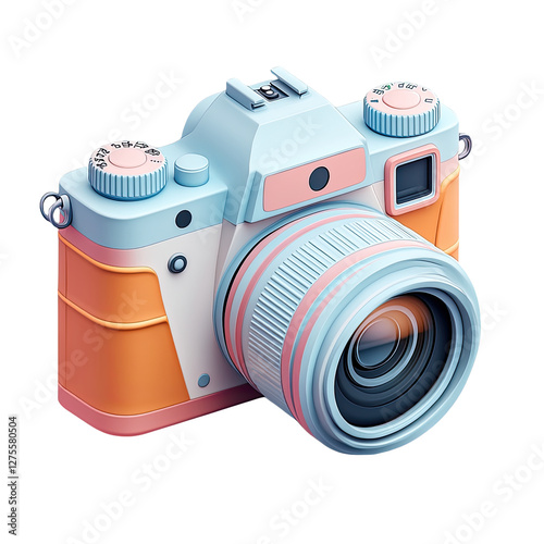 Vibrant Pastel Camera Design for Creative Photography