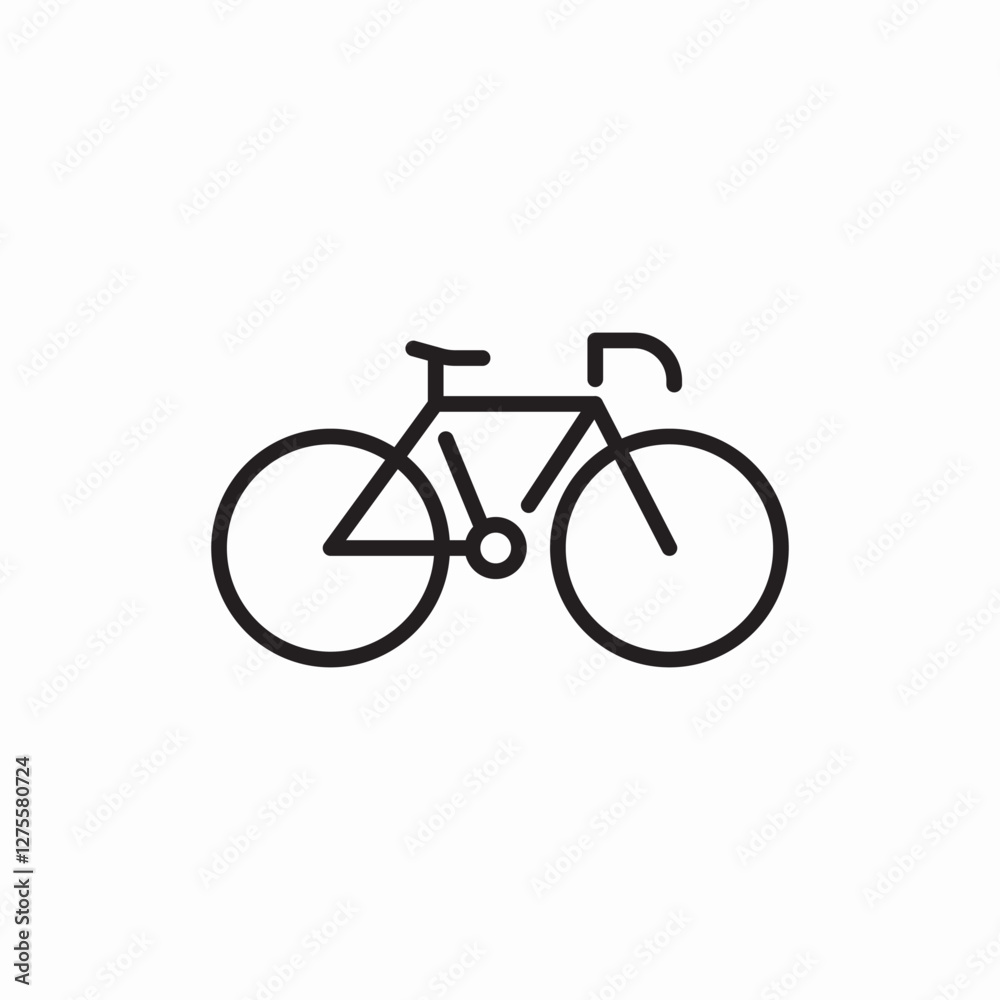 bicycle sport transport icon vector sign bicycle sport transport icon vector sign