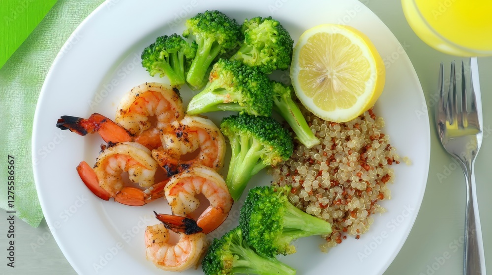 Grilled Shrimp with Broccoli and Quinoa: A Flavorful and Healthy Meal Grilled Shrimp with Broccoli and Quinoa: A Flavorful and Healthy Meal