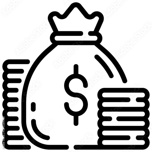  funding vector outline icon