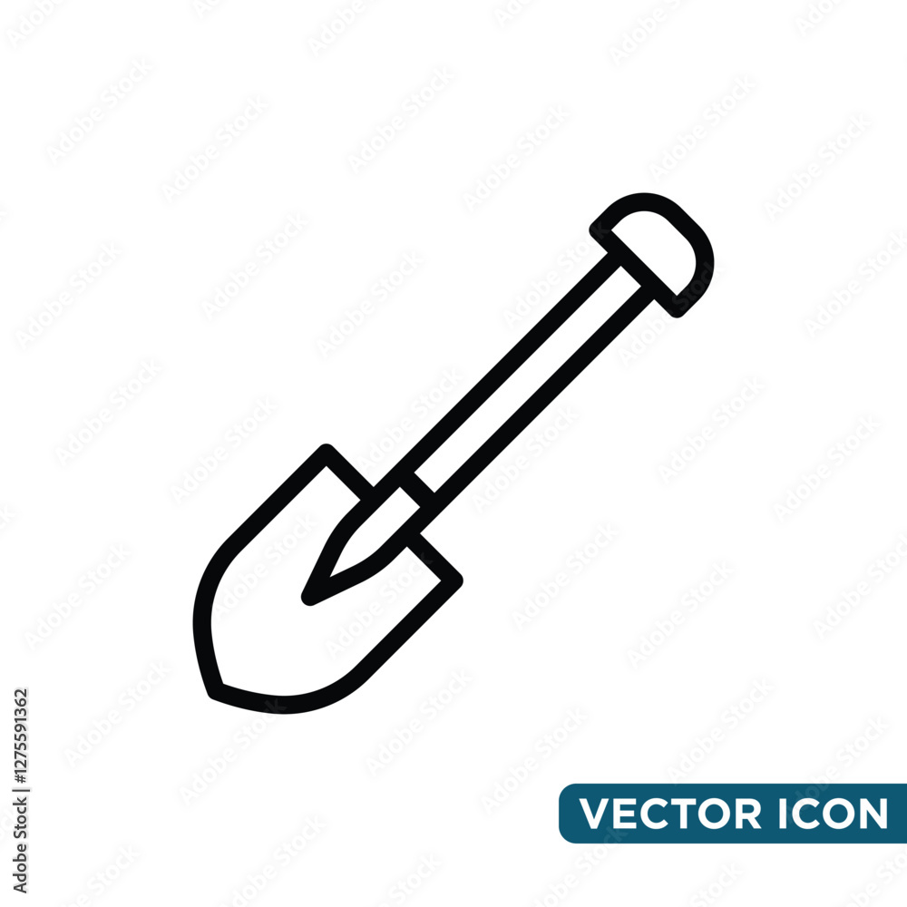 Minimalist Shovel Icon Design Template Minimalist Shovel Icon Design Template