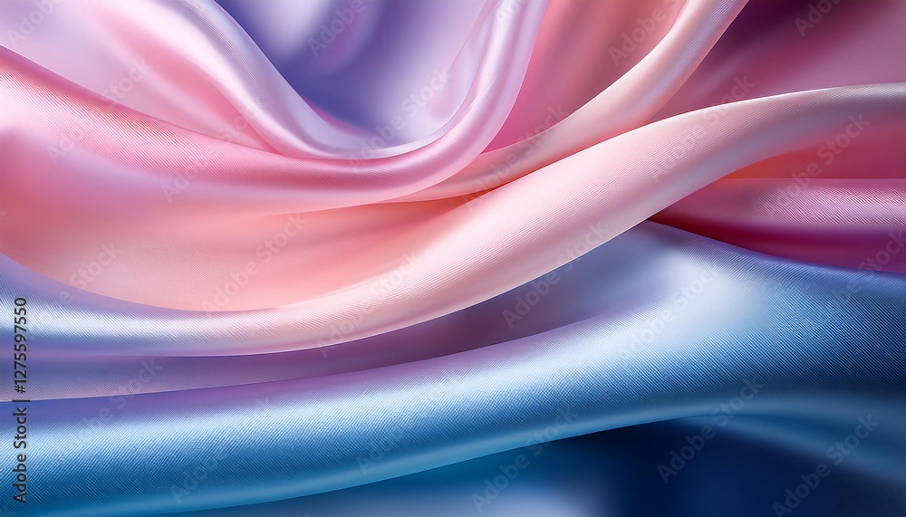 Fototapeta premium Pastel Silk Fabric Drape, Abstract Texture - Abstract Backgrounds