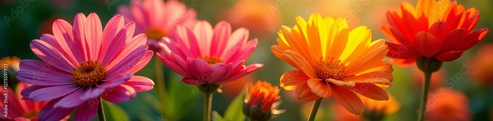 Close-up of flowers casting vivid shadows on a sunny day, creating a beautiful and striking pattern, day, shadows, striking Close-up of flowers casting vivid shadows on a sunny day, creating a beautiful and striking pattern, day, shadows, striking