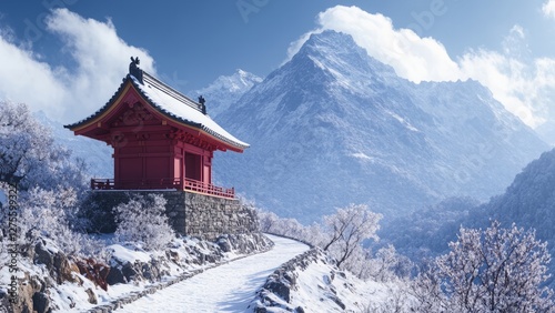 mountain hut in the mountains