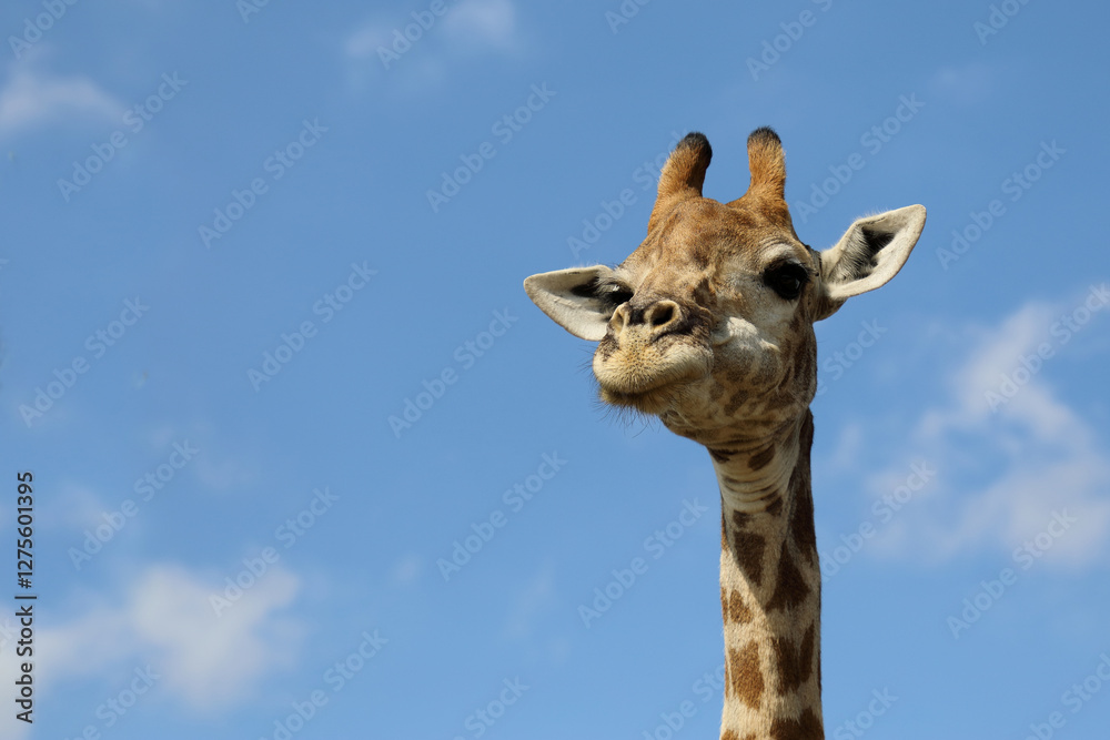 Naklejka premium Giraffe / Giraffe / Giraffa camelopardalis