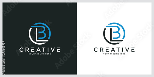 Initial LB Logo Design Vector