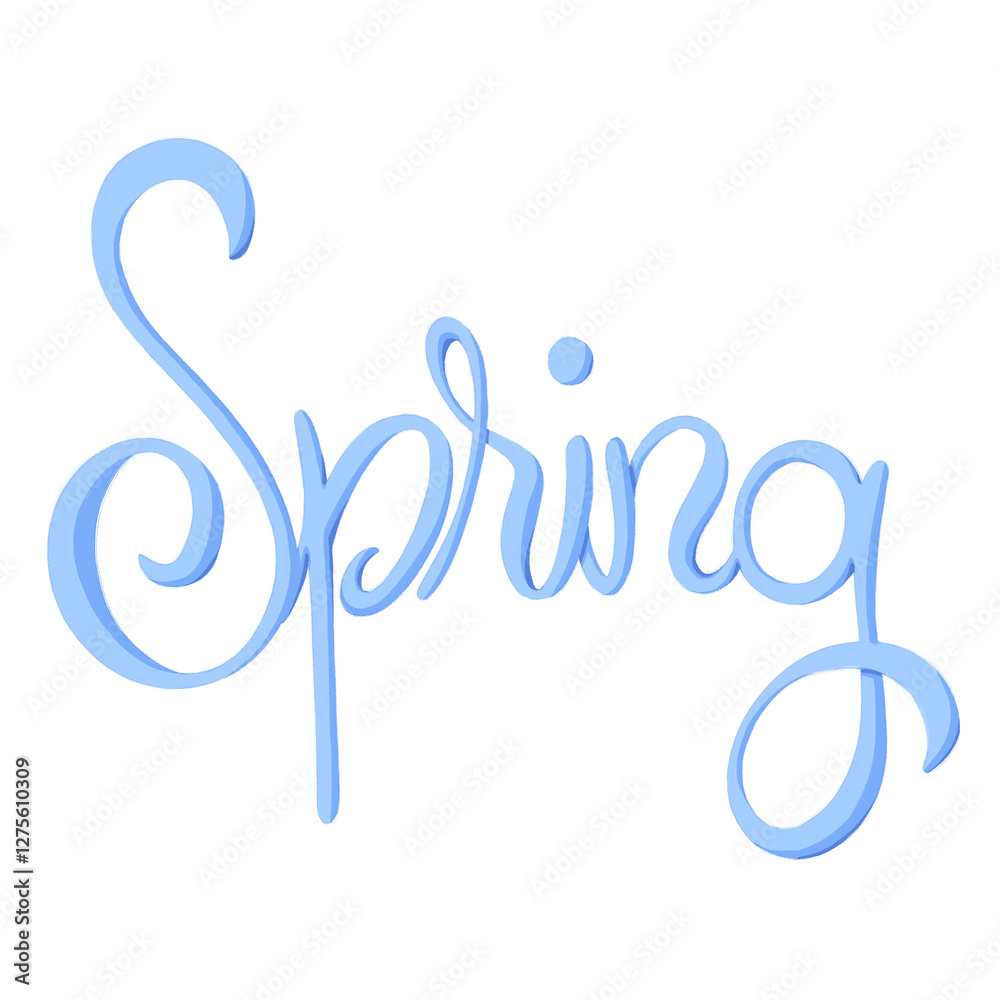 Fototapeta premium Spring lettering text