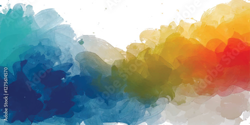 multi watercolor background transparent 