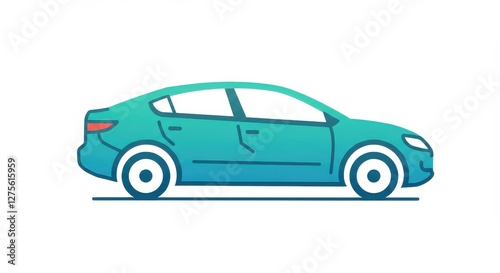 Futuristic Electric Vehicle Icon