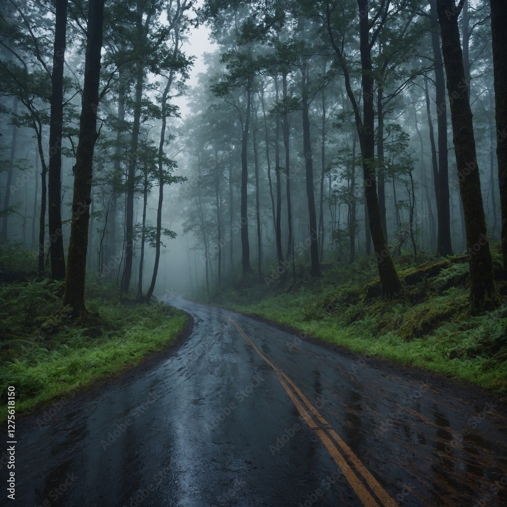 Fototapeta premium road in the woods