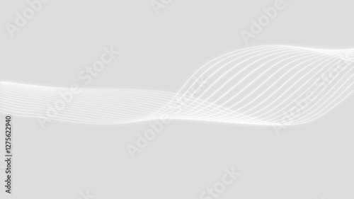Wave technology background. Flowing abstract waves animation.