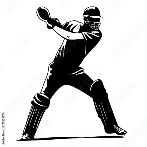 Cricketer in action during a match on a sunny day, showcasing batting technique and focus