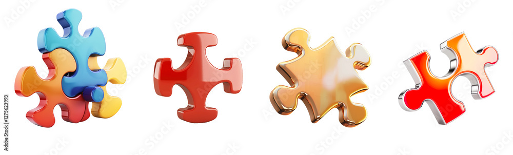 Obraz premium Puzzle_ transparents Background