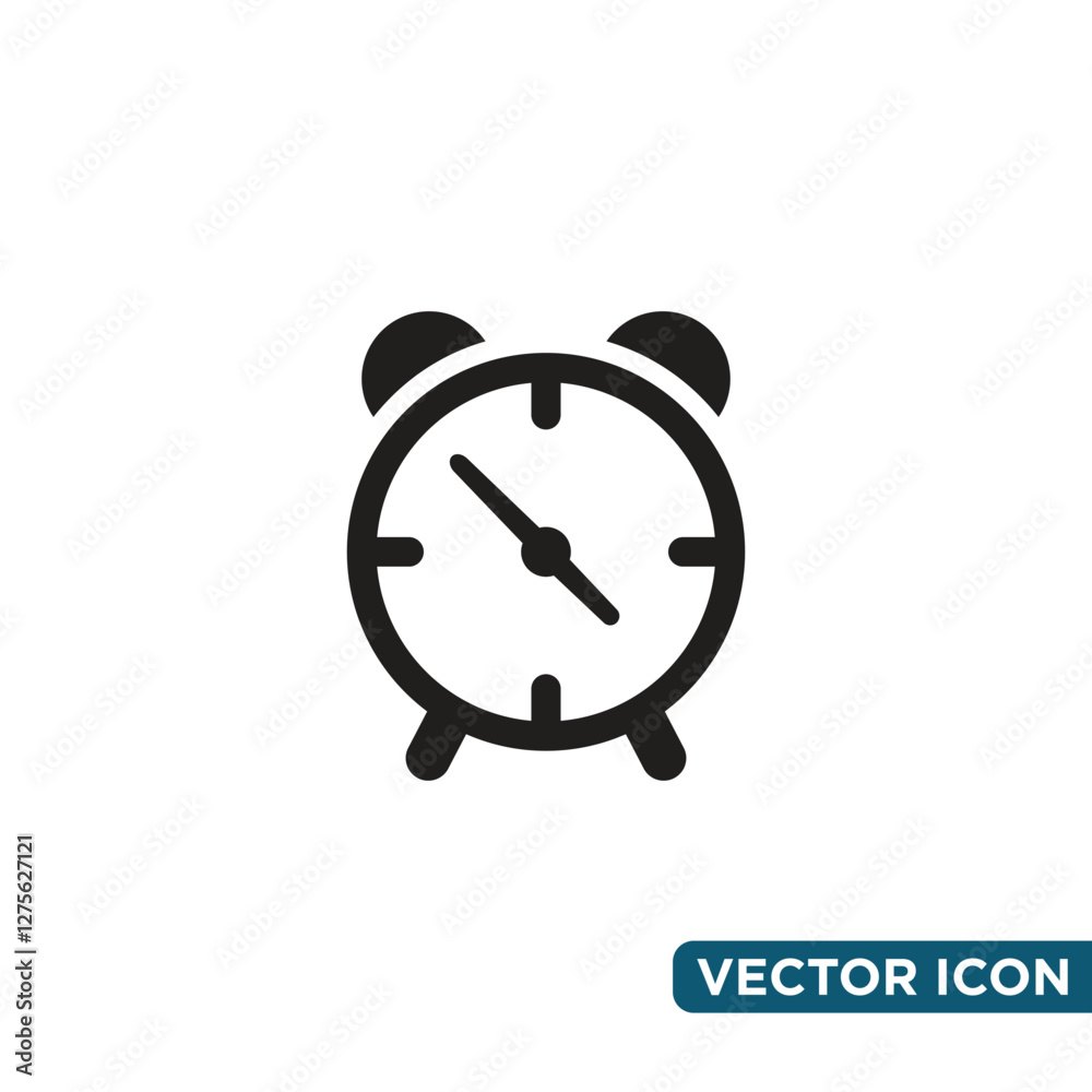 Minimalist Alarm Jam Icon Design Template Minimalist Alarm Jam Icon Design Template