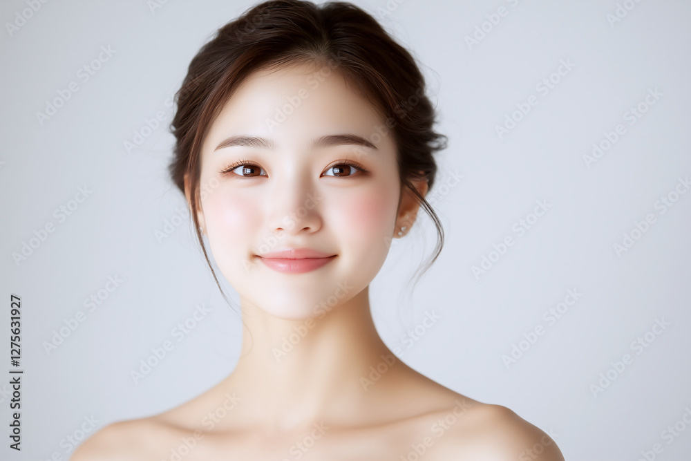 ナチュラルで健康的な美しい女性 ナチュラルで健康的な美しい女性