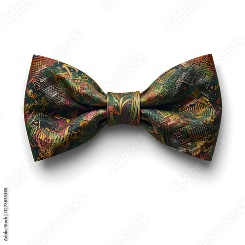 Set Greed Bow Tie, greed ribbon bow isolation on white background photo