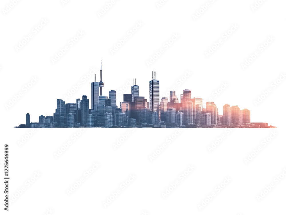 Obraz premium Isolated Toronto Skyline