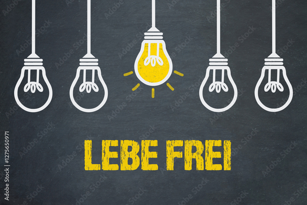 Naklejka premium Lebe frei