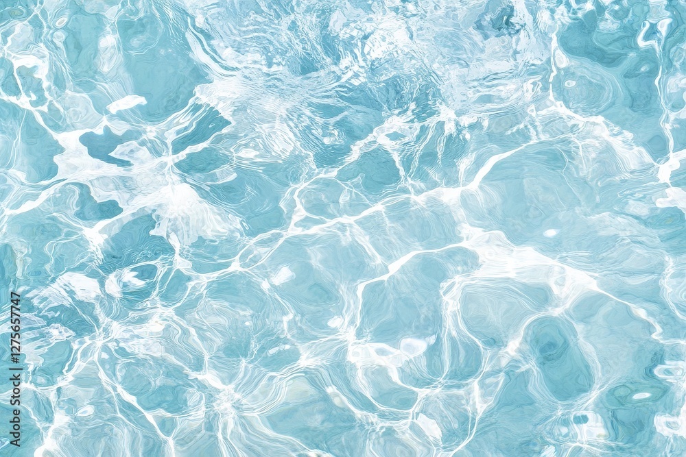 Obraz premium Minimalistic water texture with transparent ripples for design projects