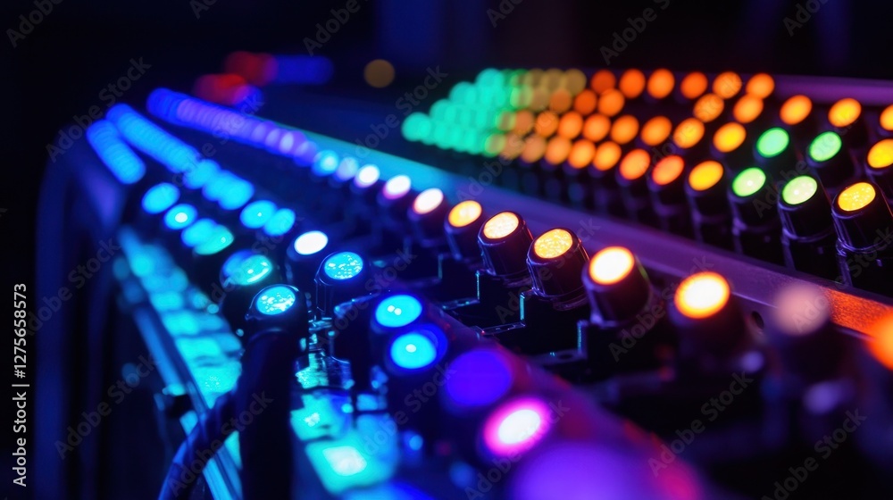 Colorful LED lights control panel Colorful LED lights control panel