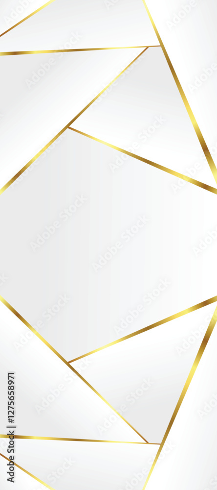 White background with geometric golden lines White background with geometric golden lines