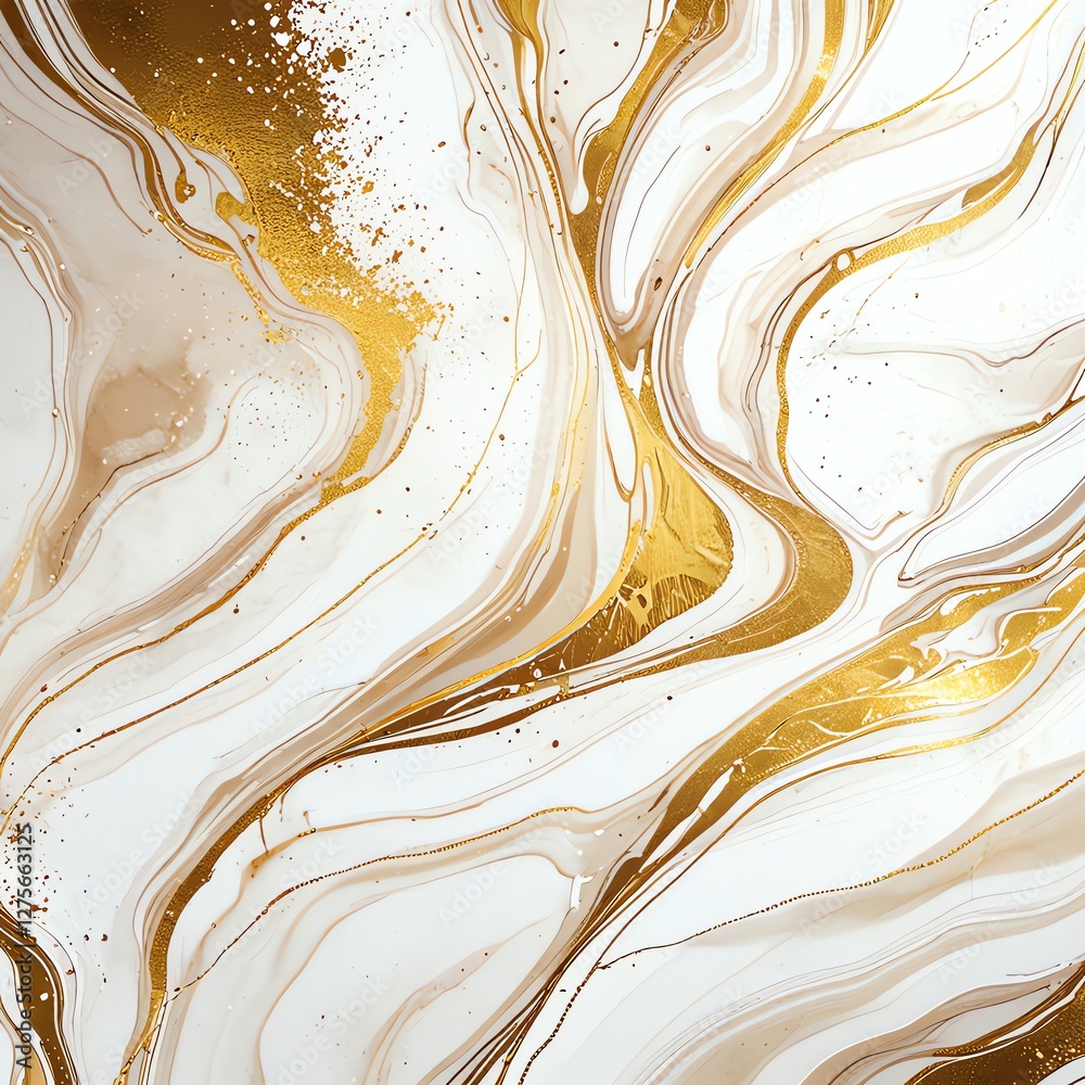 Elegant Gold and Beige Marble Texture Abstract Art Elegant Gold and Beige Marble Texture Abstract Art