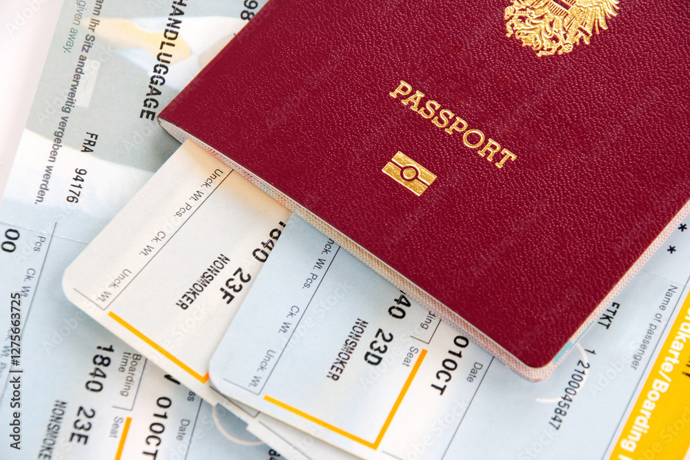 Travel Document - Passport and boarding cards Travel Document - Passport and boarding cards