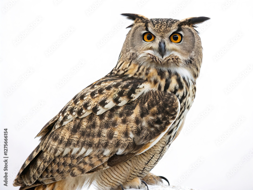 Fototapeta premium owl isolated white background