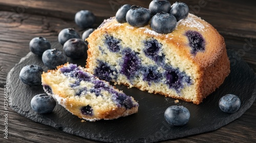 Delicious Blueberry Cake with Fresh Berries, Perfect for Any Occasion