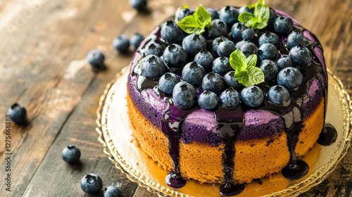 Blueberry Delight Cake: A Vibrant and Delicious Treat