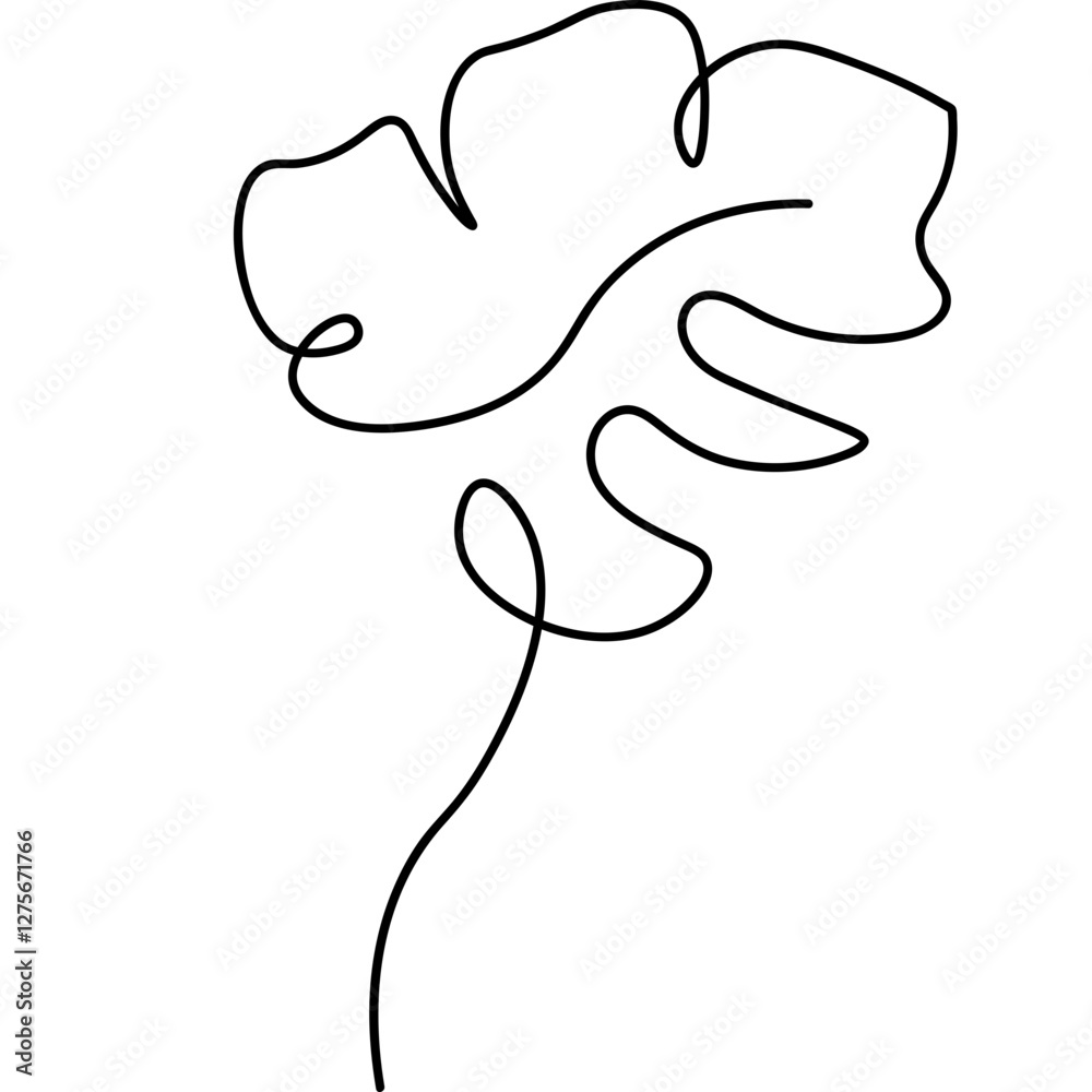 Monstera Leaves Line Art Monstera Leaves Line Art