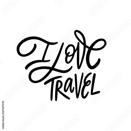 I absolutely love traveling its truly an inspirational hand lettering design that captivates