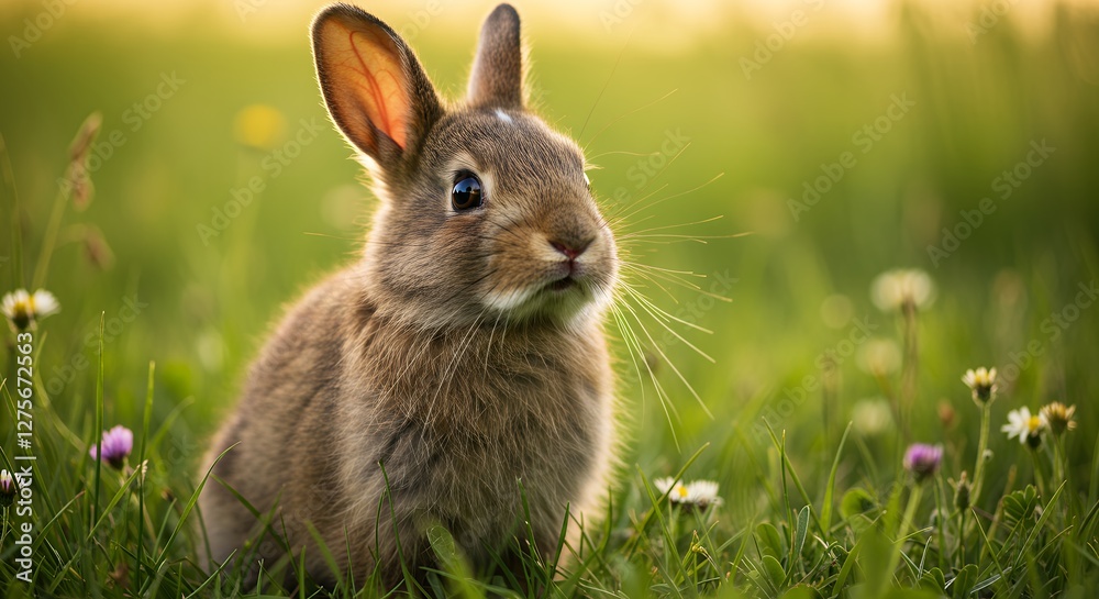 Fototapeta premium Adorable Rabbit in a Natural Setting