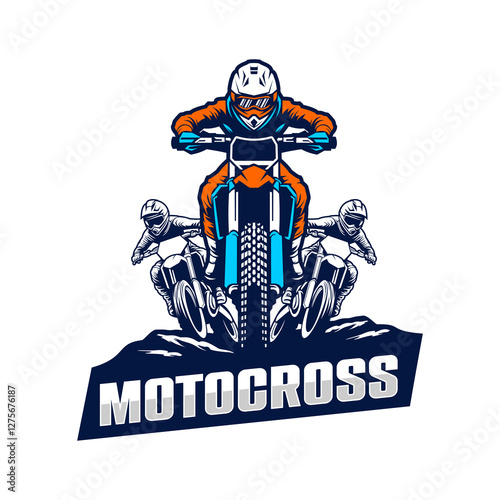 motocross logo vector