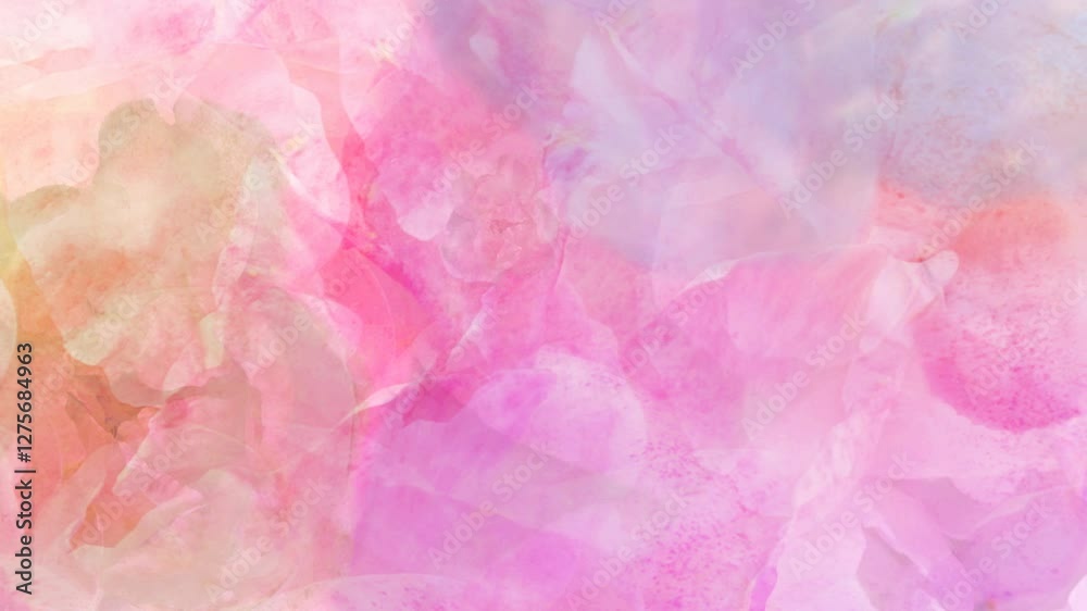 Dreamy soft pink background with flowers merging in a pastel colored. Template banner. Wedding, Birthday, Valentines Day. Purple pink white gradient toned Dreamy soft pink background with flowers merging in a pastel colored. Template banner. Wedding, Birthday, Valentines Day. Purple pink white gradient toned