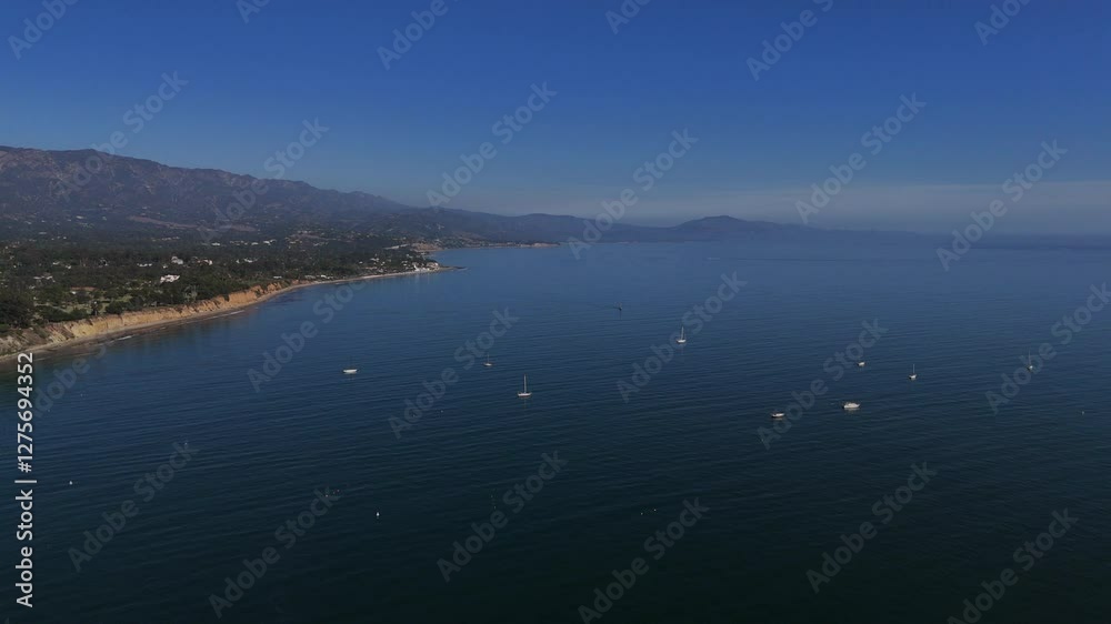 Aerial View of Downtown Santa Barbara and East Beach Aerial View of Downtown Santa Barbara and East Beach