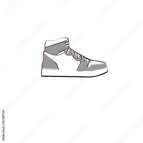 vector illustration of a shoe