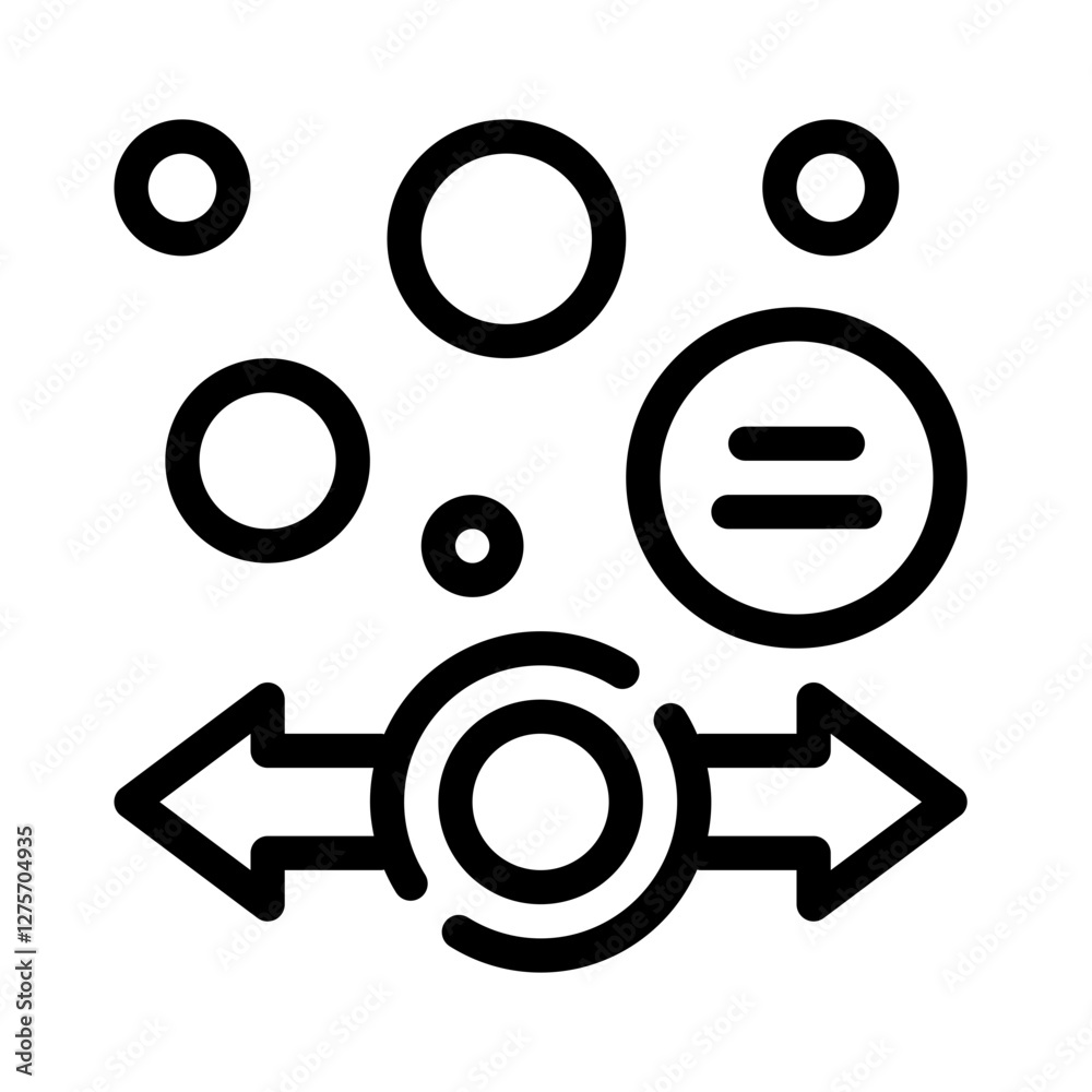 Icon Discussion Bubble With Style Outline Icon Discussion Bubble With Style Outline