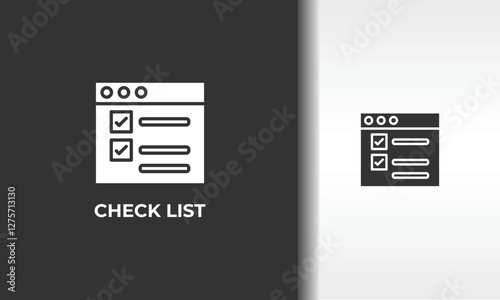 Check List Vector, Icon Or Logo Sign Isolated Symbol Illustration